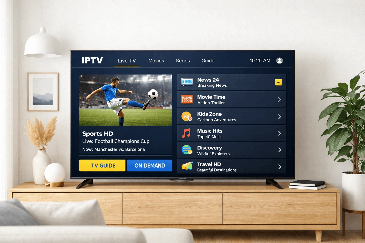 Android Smart TV best IPTV Malta device